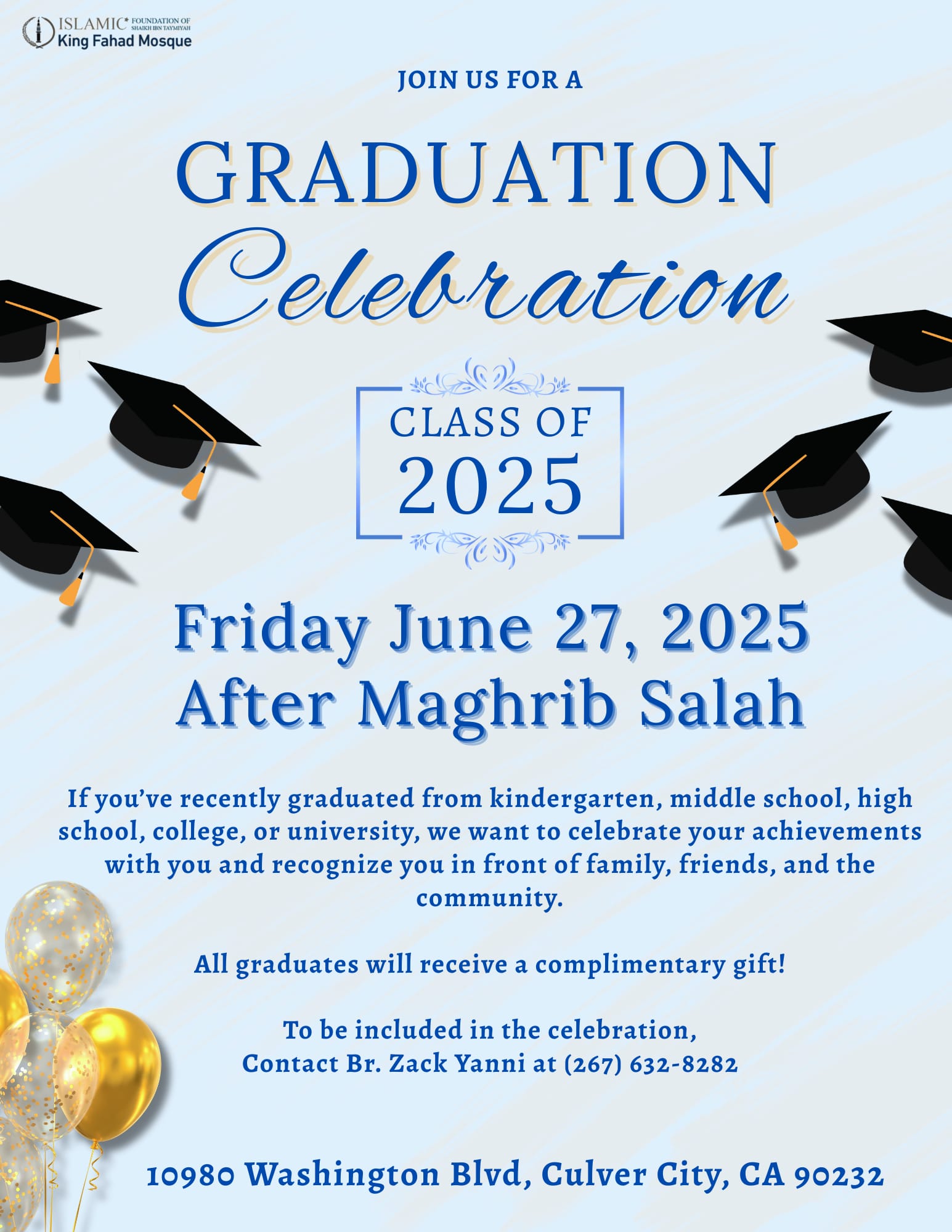 Graduation 2025 at King Fahad Mosque
